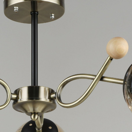 Люстра на штанге Reluce 02021-0.3-03 AB+BK