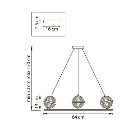 Подвесная люстра Lightstar Acrile G9 737063