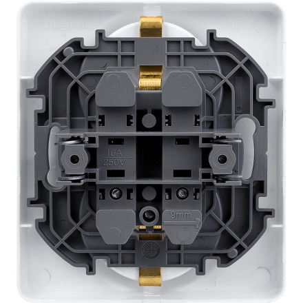 Розетка двойная с/з Legrand Inspiria 673750