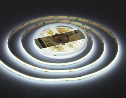 Светодиодная лента Ambrella Light Illumination COB 608Led/ 12W m/ 24V IP20 CCT 3000-6500K/ 5m*8mm*2.2mm (3 конт.) GS4901