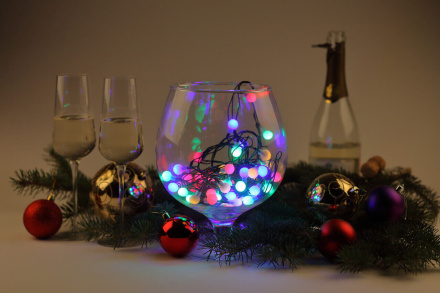 Гирлянда шарики 220V мультиколор ЭРА ENIN - 18BM Б0047968