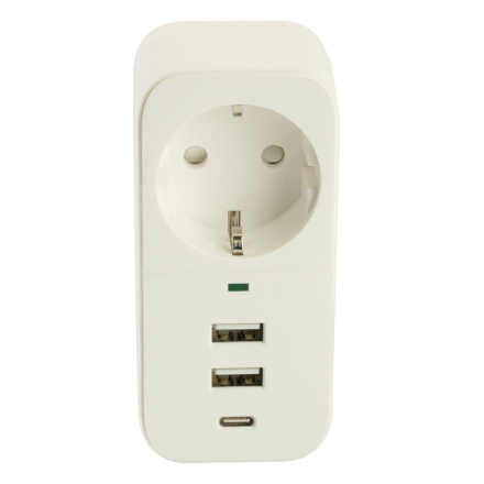 Сетевой фильтр 1-местный с/з Stekker Nova HM81-11-1 50142