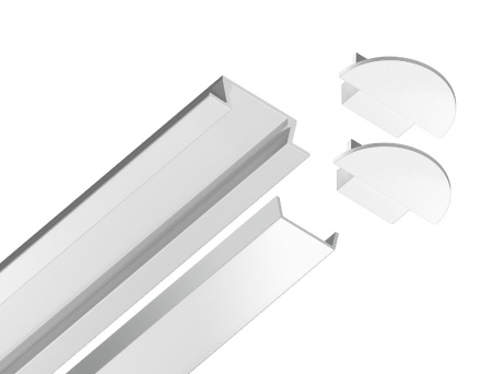 Алюминиевый встраиваемый профиль Ambrella Light Alum Profile GP1001WH