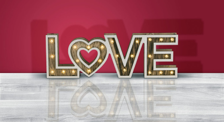 Настольная лампа декоративная Globo Love 29976