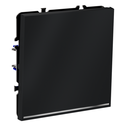 Проходной переключатель одноклавишный с подсветкой Voltum S70 VLS010407 (графит)