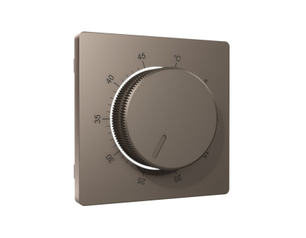 Лицевая панель Alfa (Темная бронза матовый) для терморегулятора теплого пола Quant Ambrella Volt AP6357