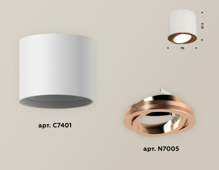 Накладной поворотный светильник Ambrella Light Techno XS7401005 (C7401, N7005)