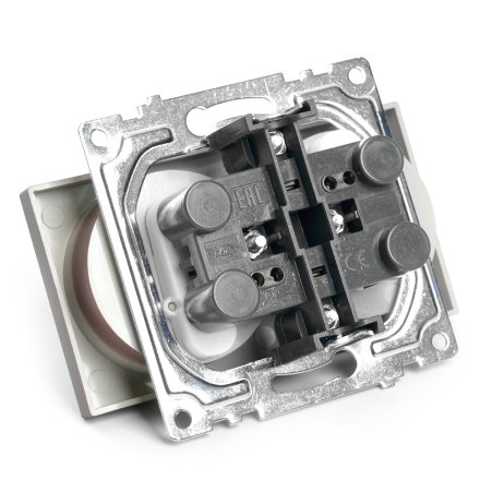 Розетка 2-местная с защитной шторкой Stekker Катрин GLS10-7113-04 49026