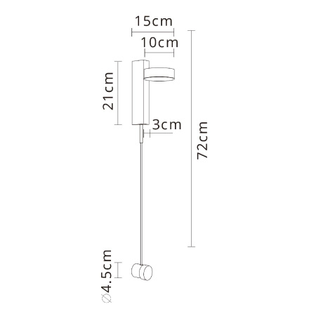 Настенный светильник Arte Lamp Mirach A2142AP-10BK