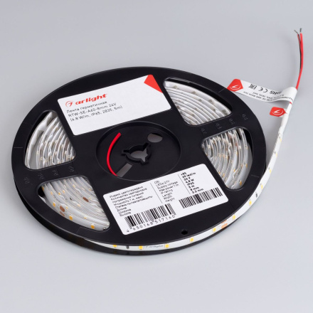 Светодиодная герметичная лента Arlight RTW-SE-A60-8mm 24V Warm2700 (4.8 W/m, IP65, 2835, 5m) 055407