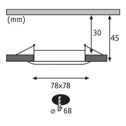 Встраиваемый светодиодный светильник Paulmann Premium Slim Coin 93894