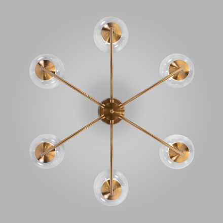 Люстра на штанге Eurosvet Spritz 70217/6 латунь a064749