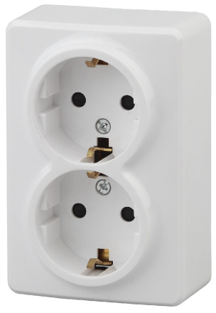 Розетка 2P+E Schuko со шторками Эра 11-2206-01 Б0020694