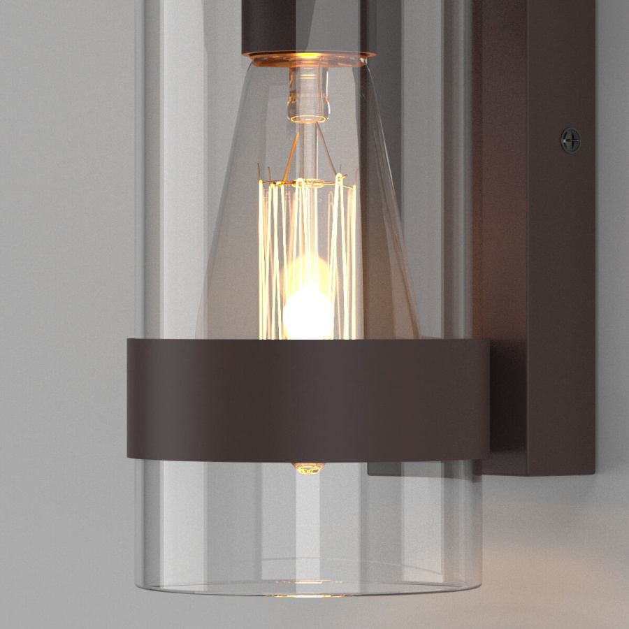 Уличный настенный светильни Elektrostandard Falcon 35167/D темно-коричневый4690389195273 a063466