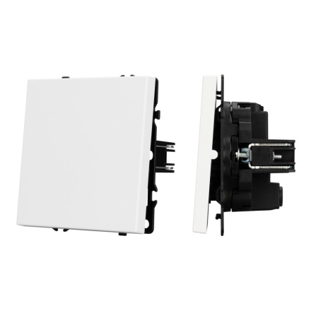 Механизм выключателя одноклавишный перекрёстный Arlight SWT-NOBE-MKX1-SFPL-WH (230V, 10A) 054234