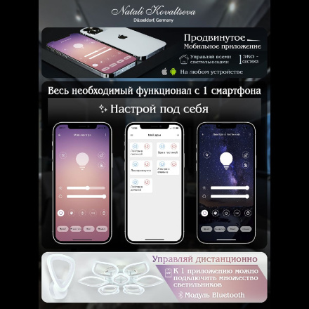 Потолочная люстра Natali Kovaltseva Effect LED LAMPS 81118