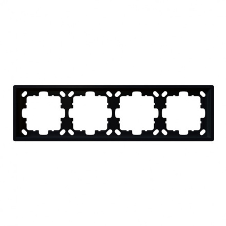 Рамка серия FD 4-постовая (soft touch) Jasmart FD1004PBM