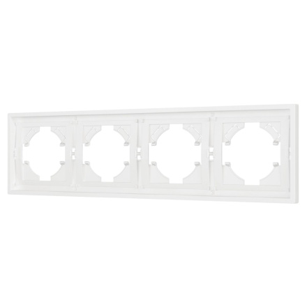 Рамка пластиковая на 4 поста Arlight FRM-TENDO-SFPL-4-WH 054656
