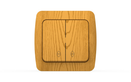 Переключатель двухклавишный ELBI Alsu 504-010700-211