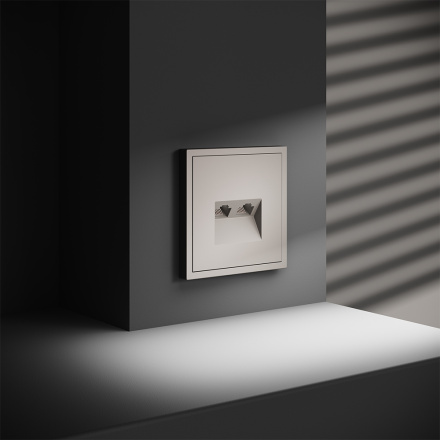 Розетка компьютерная двойная Voltum S70 VLS060203 (кашемир)