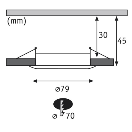 Встраиваемый светодиодный светильник Paulmann Premium Line Coin 92827