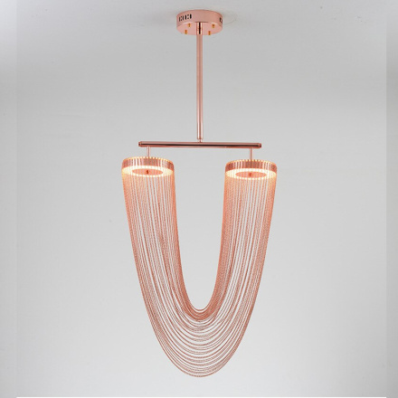 Люстра на штанге Delight Collection Otero 8608P copper