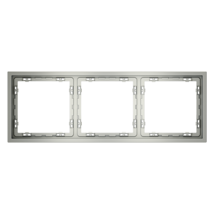 Рамка на 3 поста Voltum S70 VLS100305 (сталь)