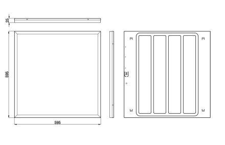 Светодиодная панель Эра SPO-1-40-6K-M-EM Б0065267