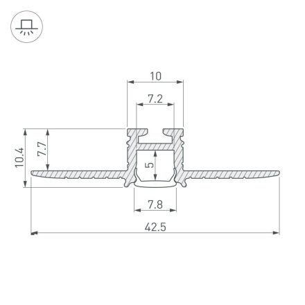 Профиль Arlight PIK-F-HIDE 030563