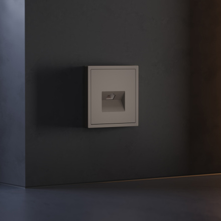 Накладка для розетки компьютерной RJ45 кат.6 Voltum S70 (капучино) VLS001314