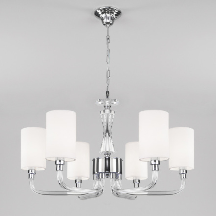 Подвесная люстра Eurosvet 60112/6 хром