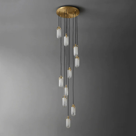 Каскадная люстра Delight Sorno MT9056-10H brass