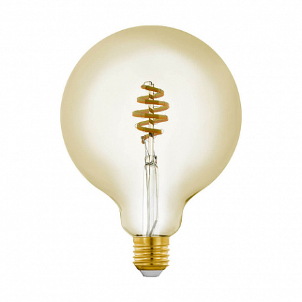 Лампа светодиодная филаментная диммируемая Eglo E27 5,5W 2200-6500K золотистая 12582