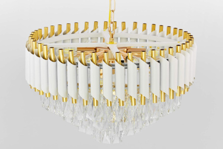 Подвесная люстра Lumina Deco Funneli LDP 6003-500 WT+F.GD