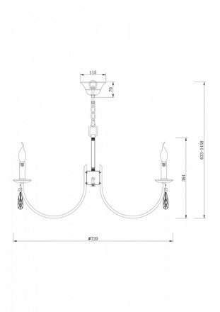 Подвесная люстра Freya Forte FR1006PL-08N