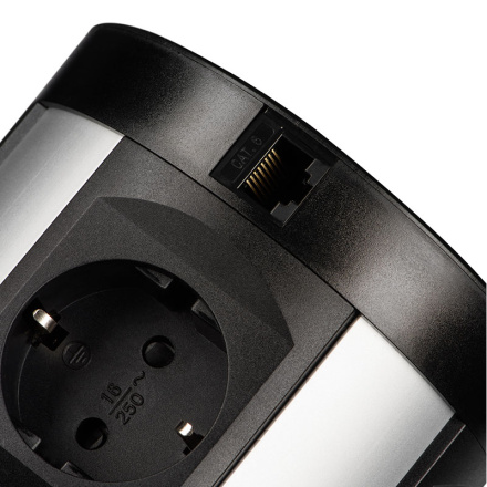 Блок розеток 107J (4 секции, 2 USB и RJ-45) Mebax 00-00001466