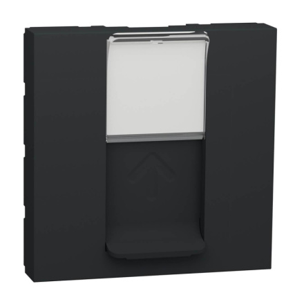 Лицевая панель RJ45 одиночная без коннектора Schneider Electric Unica Modular NU941154