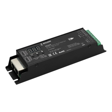Декодер Arlight SMART-DMX512-304-83-RDM-SUF Black (12-48V, 4x8A, RJ-45) 028444(1)