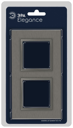 Рамка на 2 поста Эра Elegance 14-5202-16 Б0065843