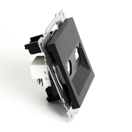 Розетка телевизионная и компьютерная RJ-45 Feron GLS00-7106-05 Катрин 49182