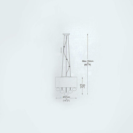 Подвесная люстра Delight Collection Andromeda P0173-05C