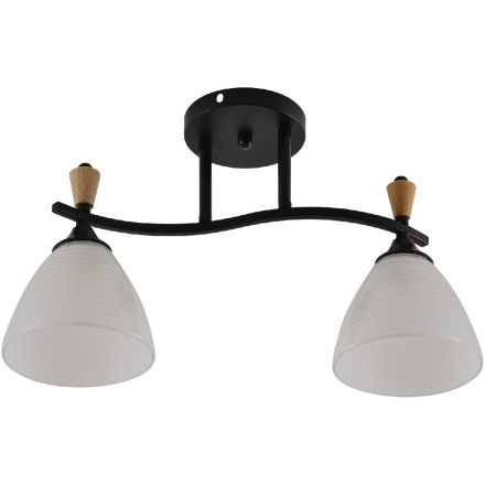 Потолочный светильник Reluce 01589-3.3-02B BK+WOOD