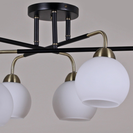 Люстра на штанге Illumico IL0252-6CSQ-79 BK AB