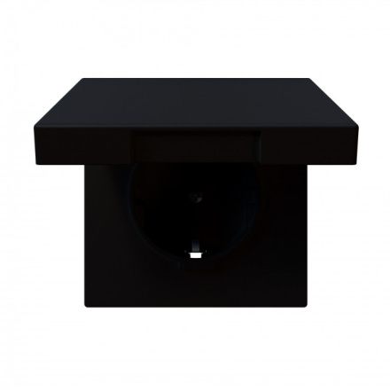 Розетка SCHUKO с крышкой и защитными шторками 16A 250V 2P+T (soft touch) Jasmart FD5505PBM