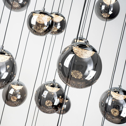 Каскадная люстра Modelux ML.2338.25 BK-CR