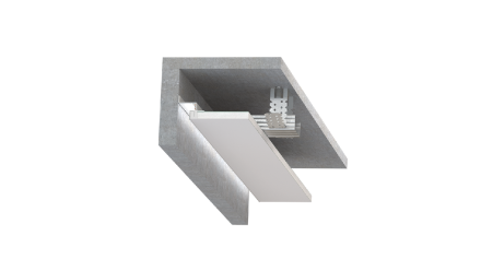 Безрамный теневой алюминиевый профиль SWG PRO FGC-20-WH-2 022513