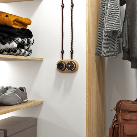 Выключатель на 4 положения двухклавишный Werkel Vintage 4690389183171 W5822052