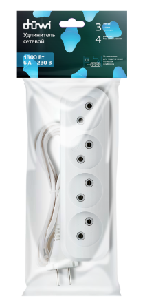Удлинитель бытовой Duwi 28617 2