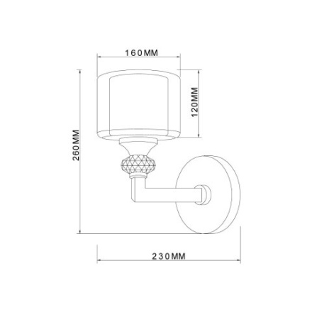 Бра Vele Luce Lotus VL1053W01