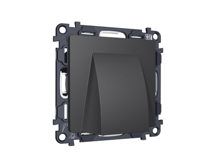 Комплект вывода кабеля с фиксатором Alfa Графит мягкое касание Quant Ambrella Volt MA915810 (AP9158, VM238)